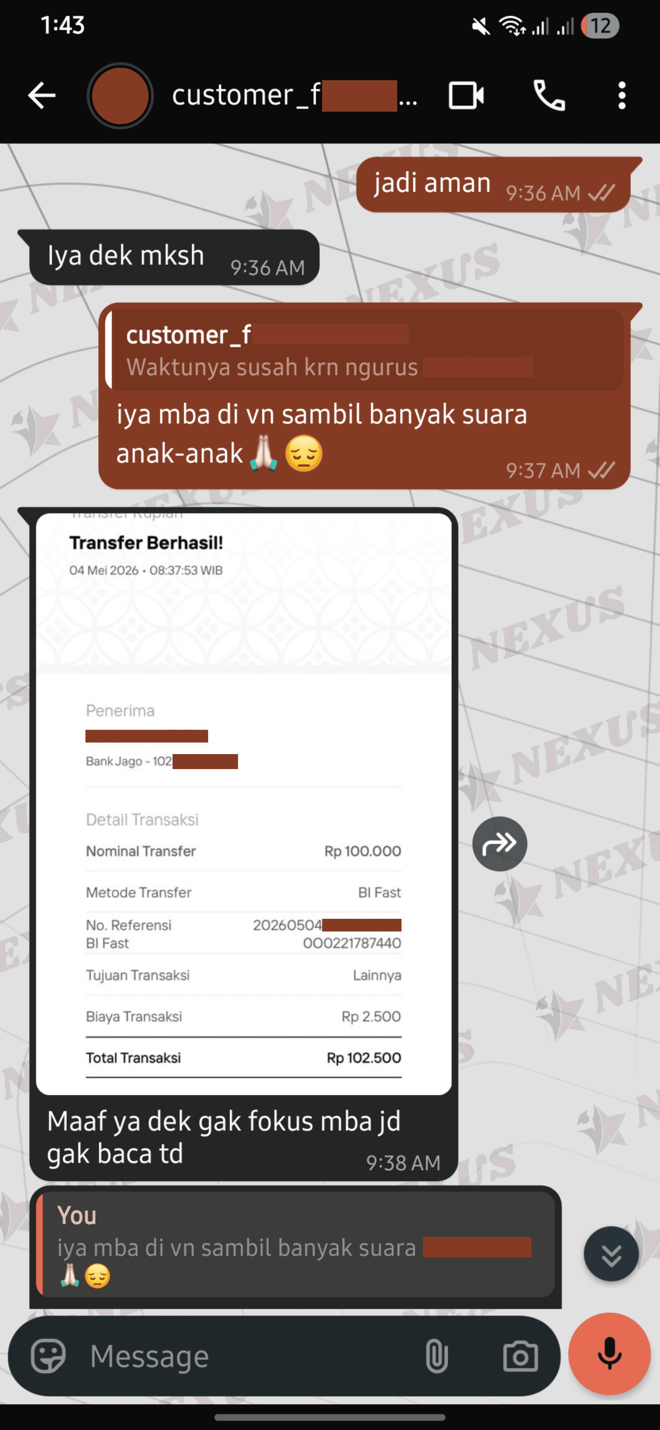Testimoni klien Nexus