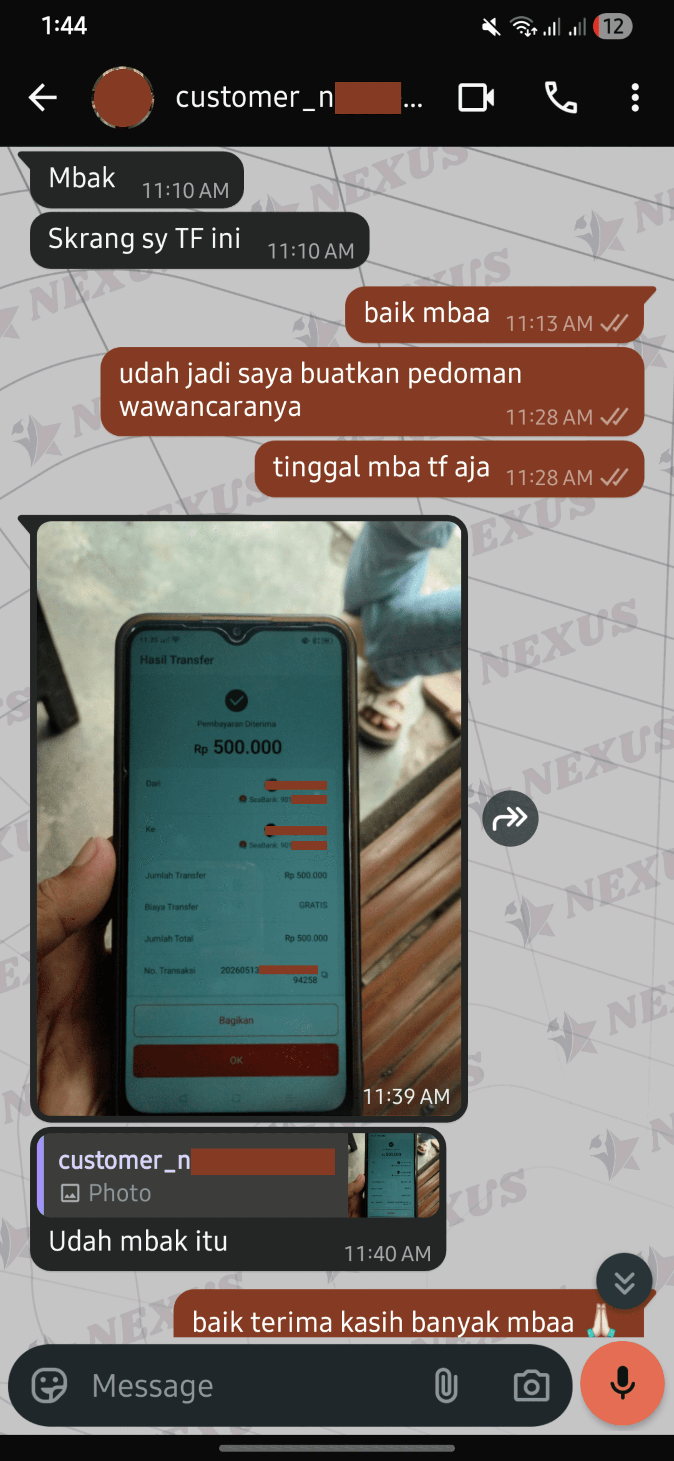 Testimoni klien Nexus