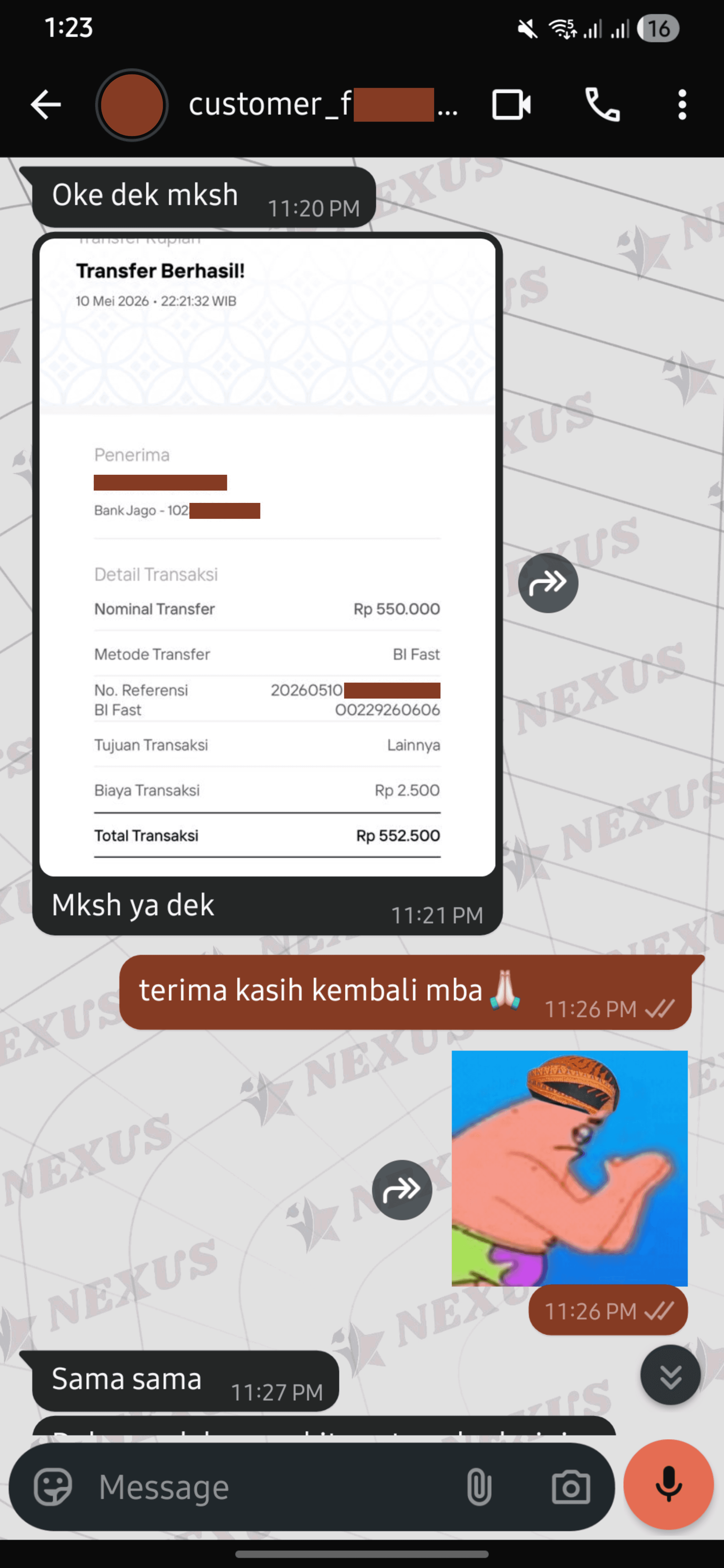 Testimoni klien Nexus